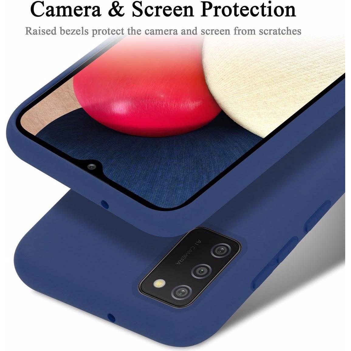 Thumbnail - Cadorabo TPU Liquid Silicone Case Cover (Samsung Galaxy A02s), Smartphone Hülle, Blau