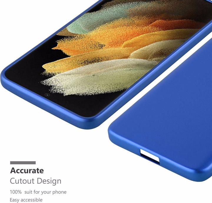 Produktbild Cadorabo TPU Matt Metallic Cover (Samsung Galaxy S21 Ultra)