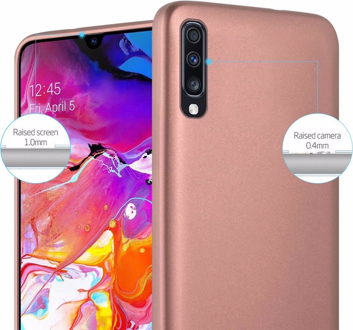 Produktbild Cadorabo TPU Matt Metallic Cover (Samsung Galaxy A70S, Samsung Galaxy A70)