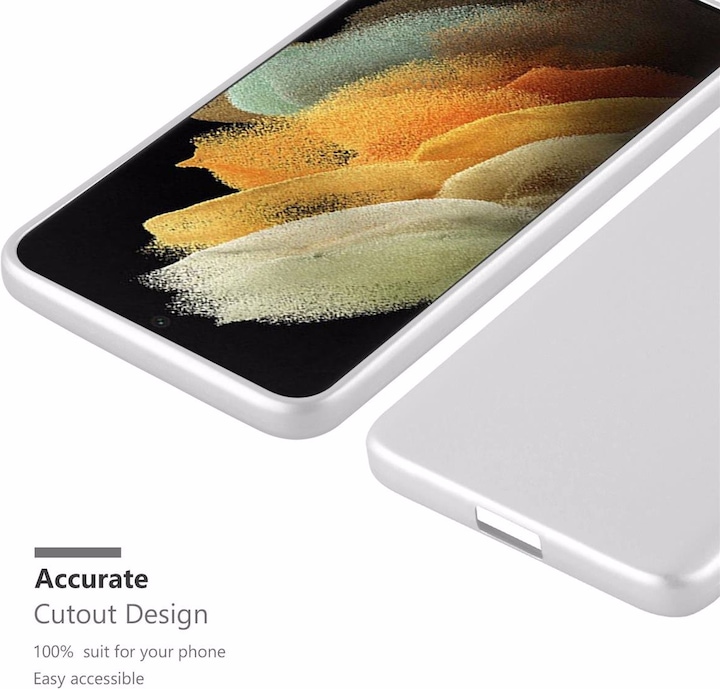 Produktbild Cadorabo TPU Matt Metallic Cover (Samsung Galaxy S21 Ultra)