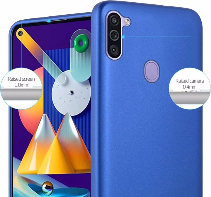 Produktbild Cadorabo TPU Matt Metallic Cover (Samsung Galaxy A11, Samsung Galaxy M11)