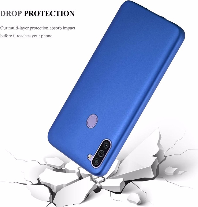 Produktbild Cadorabo TPU Matt Metallic Cover (Samsung Galaxy A11, Samsung Galaxy M11)