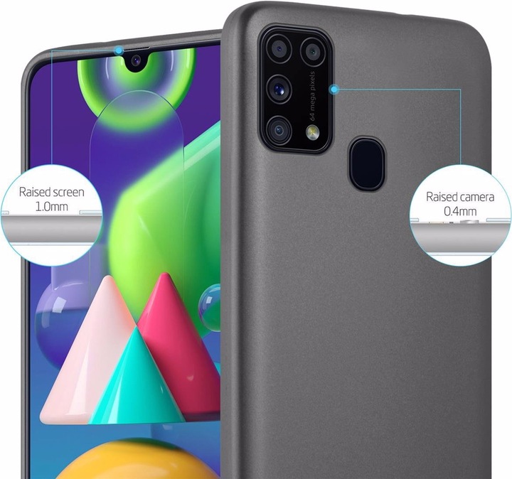 Produktbild Cadorabo TPU Matt Metallic Cover (Samsung Galaxy M31)