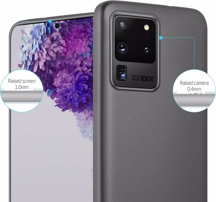 Produktbild Cadorabo TPU Matt Metallic Cover (Samsung Galaxy S20 Ultra)