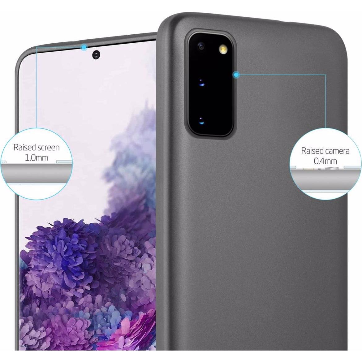 Thumbnail - Cadorabo TPU Matt Metallic Cover (Samsung Galaxy S20+), Smartphone Hülle, Grau