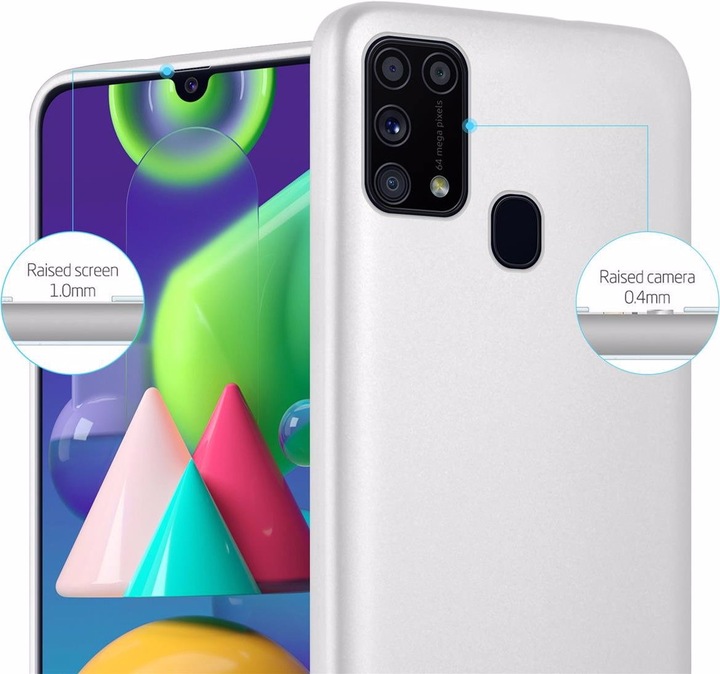 Produktbild Cadorabo TPU Matt Metallic Cover (Samsung Galaxy M31)
