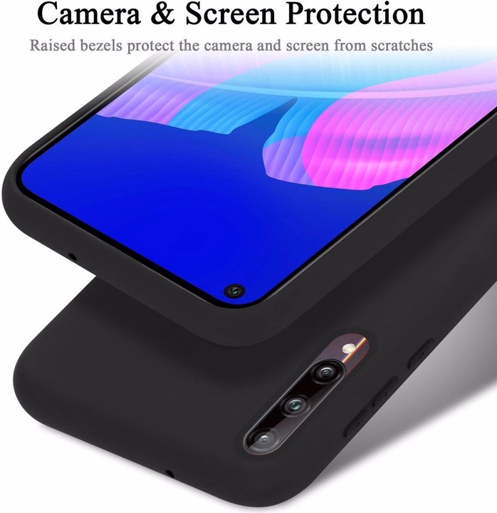 Actual product image Cadorabo TPU Liquid Silicone Case Cover (Huawei P40 Lite E)