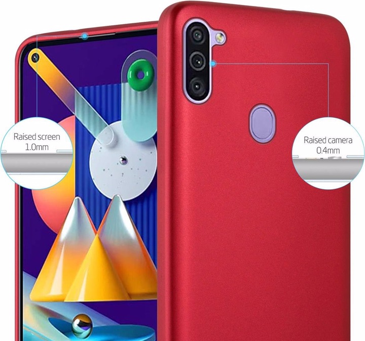 Produktbild Cadorabo TPU Matt Metallic Cover (Samsung Galaxy A11, Samsung Galaxy M11)