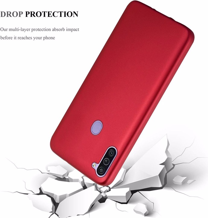 Produktbild Cadorabo TPU Matt Metallic Cover (Samsung Galaxy A11, Samsung Galaxy M11)