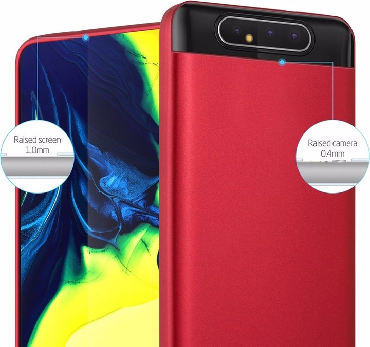 Produktbild Cadorabo TPU Matt Metallic Cover (Samsung Galaxy A80)