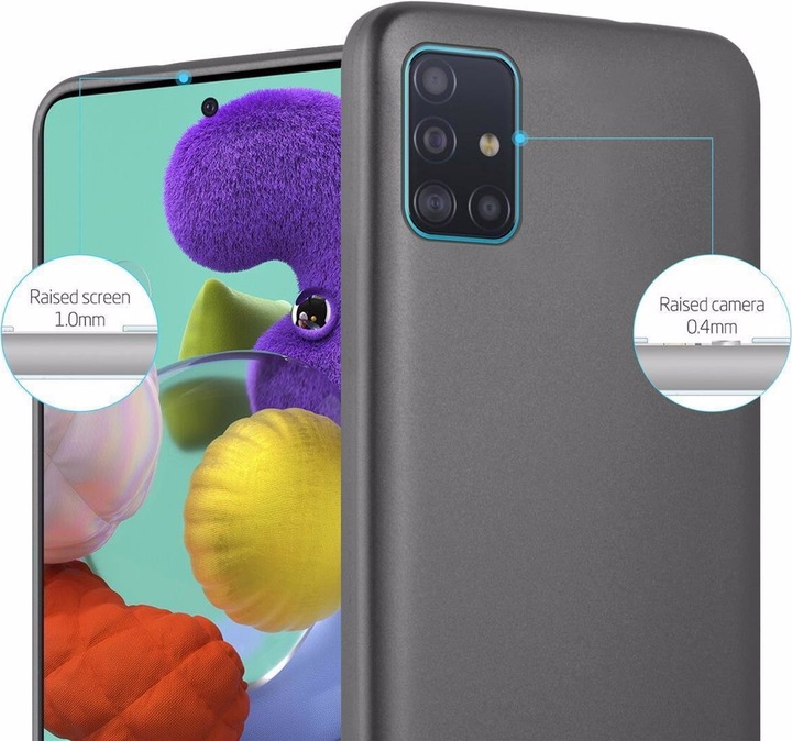 Produktbild Cadorabo TPU Matt Metallic Cover (Samsung Galaxy A71)