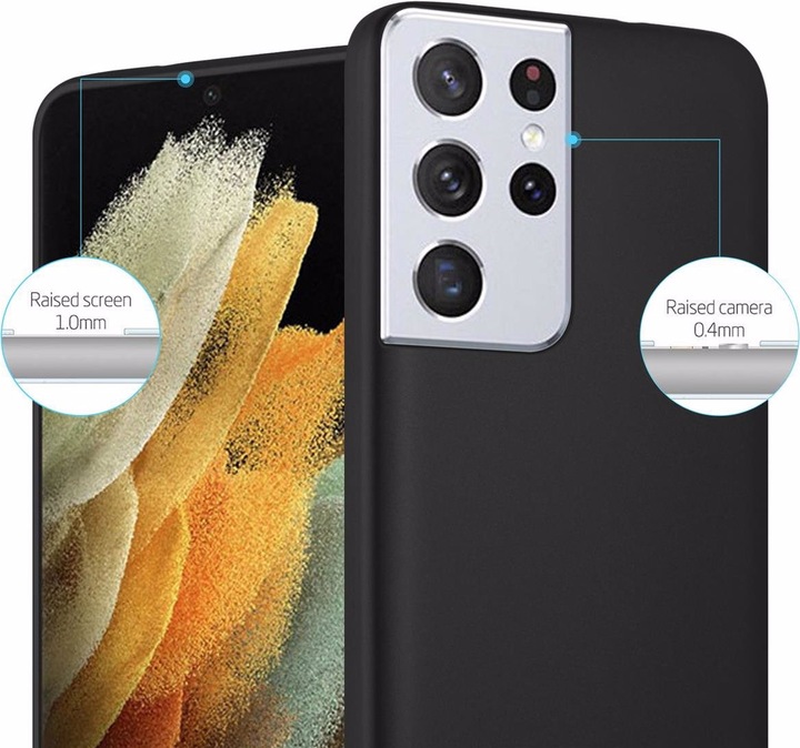 Produktbild Cadorabo TPU Matt Metallic Cover (Samsung Galaxy S21 Ultra)