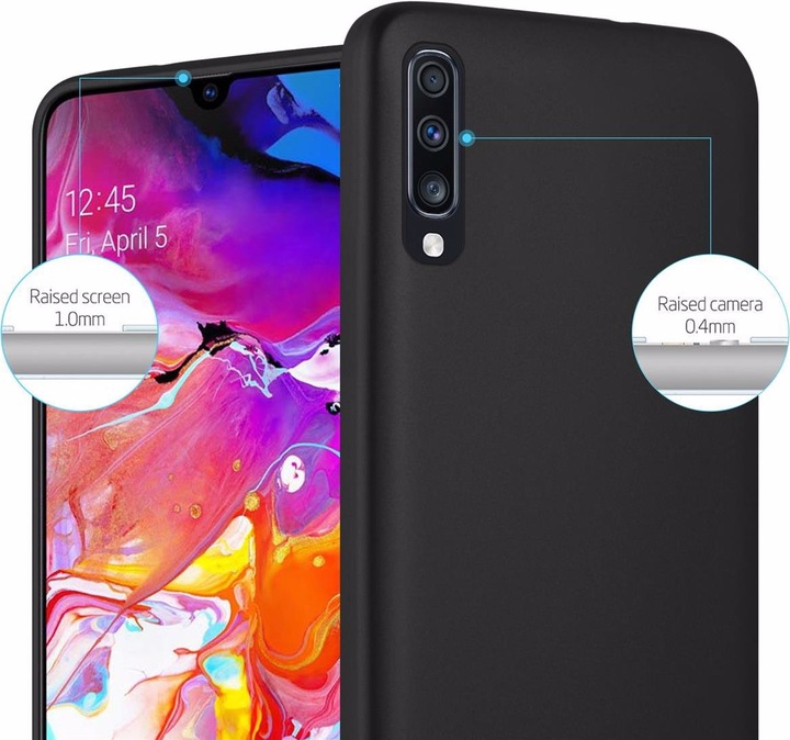 Produktbild Cadorabo TPU Matt Metallic Cover (Samsung Galaxy A70S, Samsung Galaxy A70)