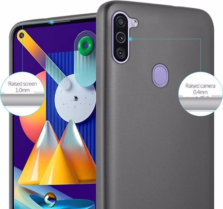 Produktbild Cadorabo TPU Matt Metallic Cover (Samsung Galaxy M11, Samsung Galaxy A11)