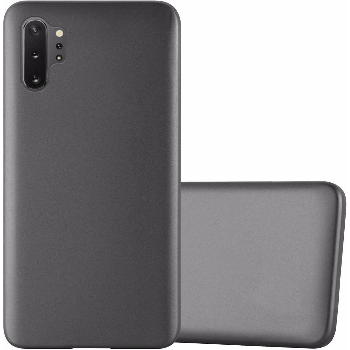 Cadorabo TPU Matt Metallic Cover (Samsung Galaxy Note 10 Plus), Smartphone Hülle, Grau
