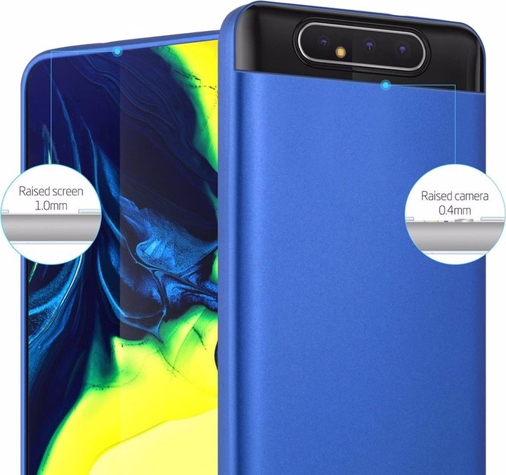 Actual product image Cadorabo TPU Matt Metallic Cover (Samsung Galaxy A80)