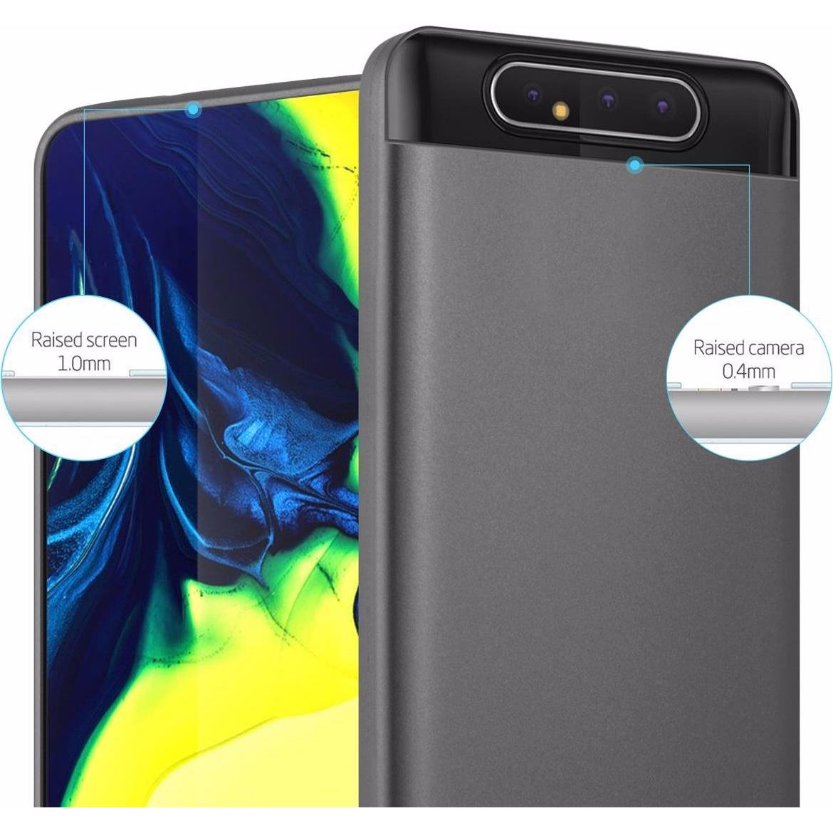 Thumbnail - Cadorabo TPU Matt Metallic Cover (Samsung Galaxy A80), Smartphone Hülle, Grau