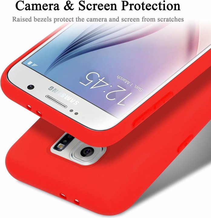Actual product image Cadorabo TPU Liquid Silicone Case Cover (Samsung Galaxy S6)