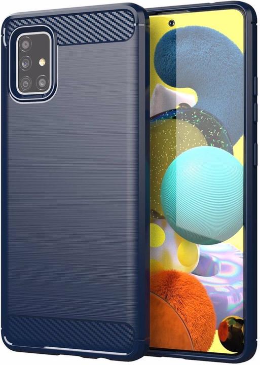 Produktbild Cadorabo TPU Ultra Slim carbon edelstahl Kombi Cover (Samsung Galaxy M40s)