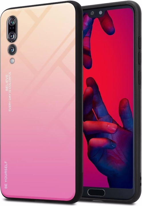 Actual product image Cadorabo TPU 2 colors glass cover (Huawei P20 Pro, Huawei P20 Plus)