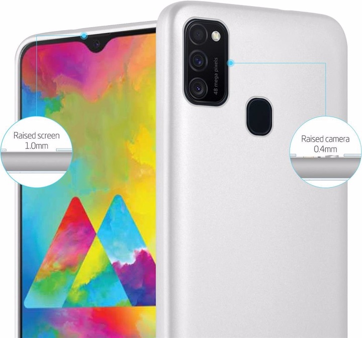 Produktbild Cadorabo TPU Matt Metallic Cover (Samsung Galaxy M30s, Samsung Galaxy M21)
