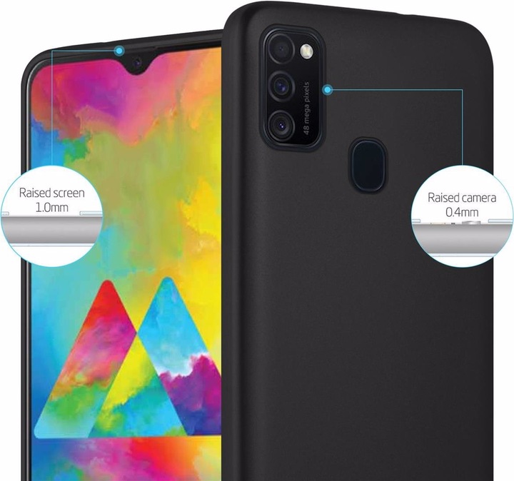 Produktbild Cadorabo TPU Matt Metallic Cover (Samsung Galaxy M21, Samsung Galaxy M30s)