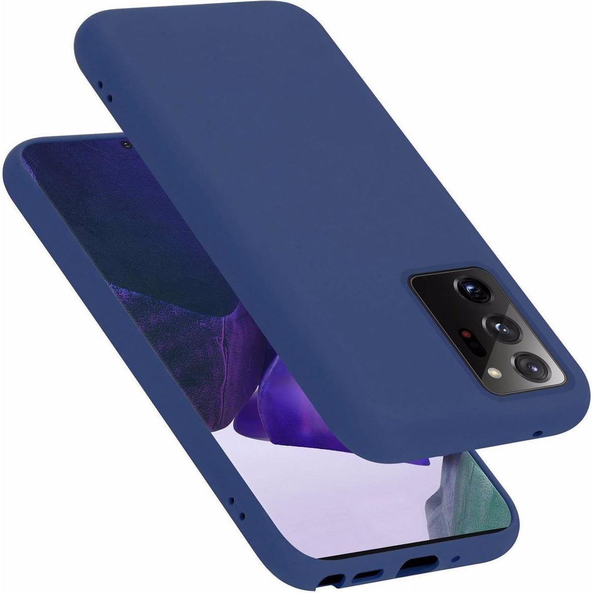 Thumbnail - Cadorabo TPU Liquid Silicone Case Cover (Samsung Galaxy Note 20 Ultra), Smartphone Hülle, Blau