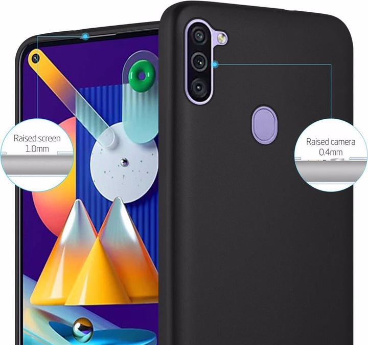 Produktbild Cadorabo TPU Matt Metallic Cover (Samsung Galaxy M11, Samsung Galaxy A11)