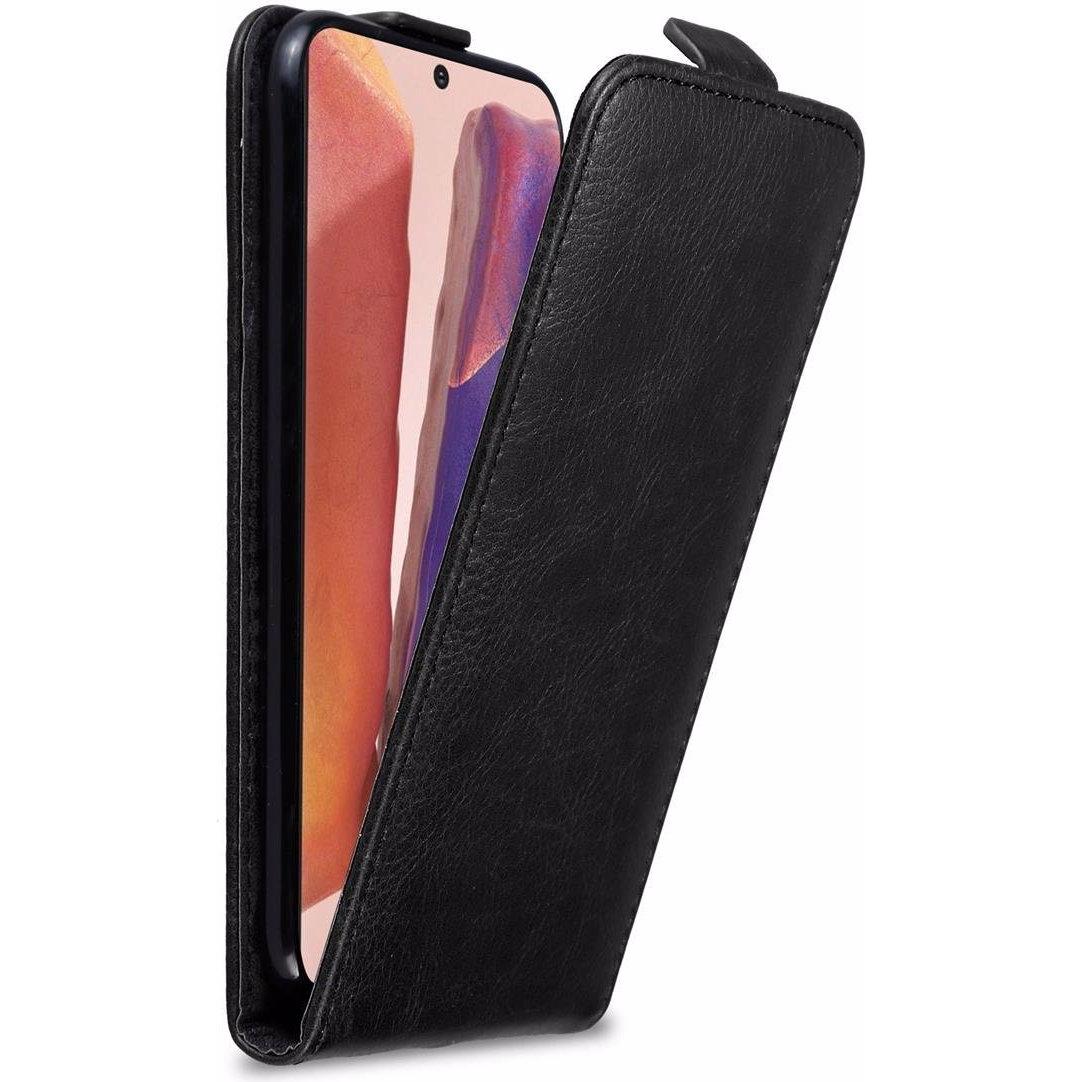 Cadorabo Flip wie Invis Cover (Samsung Galaxy Note 20+), Smartphone Hülle, Schwarz