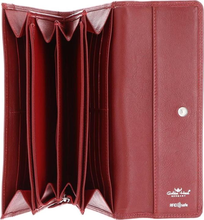 Actual product image Golden Head Polo wallet RFID leather 19.5 cm