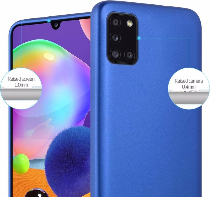 Actual product image Cadorabo TPU Matt Metallic Cover (Samsung Galaxy A31)
