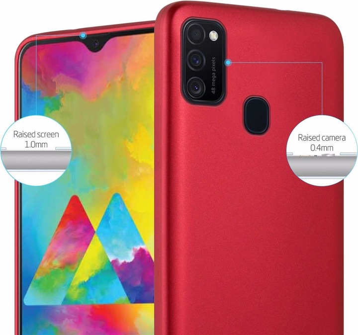 Produktbild Cadorabo TPU Matt Metallic Cover (Samsung Galaxy M30s, Samsung Galaxy M21)