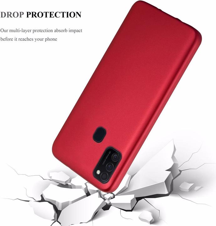 Actual product image Cadorabo TPU Matt Metallic Cover (Samsung Galaxy M21, Samsung Galaxy M30s)