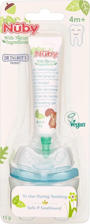 Actual product image Nuby All Natural Teething Gel with Beissnuggi