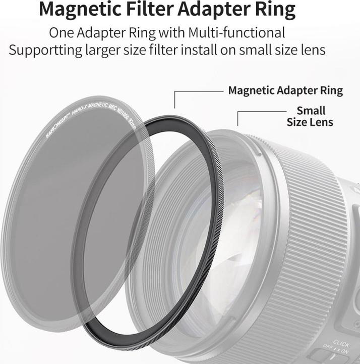 Produktbild K&F Concept Magnetic Step Up Ring Adapter 58-82mm (KF-05.302)