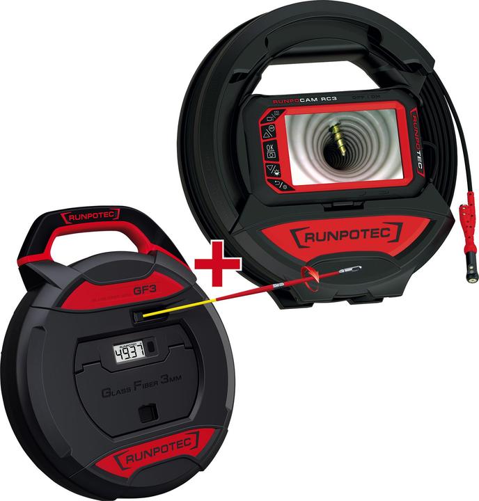 1 x RC3 Inspektionskamera (Box inkl. Monitormodul, Kabel inkl.