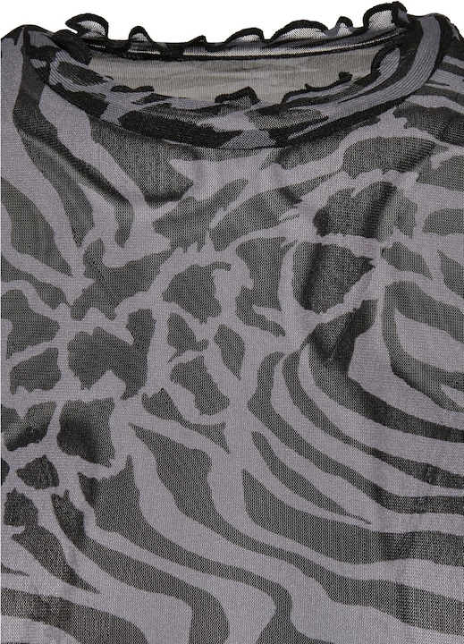 Actual product image Urban Classics Ladies AOP Mesh Turtleneck Longsleeve (XS)