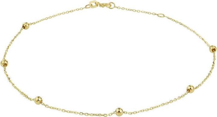 Image du produit Marie Celeste Knöchelgurt Bolletjes 1,0 mm 24 - 26 cm - 3 mm - Gold (26 cm, Or jaune)