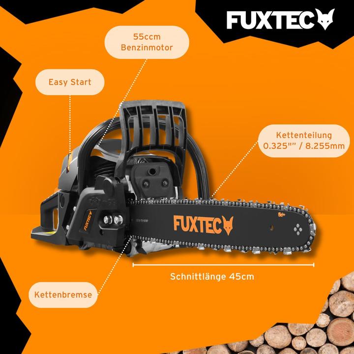 Actual product image Fuxtec Chainsaw FX-KS255 - Black Edition (FX-KS255) (Petrol chain saw)