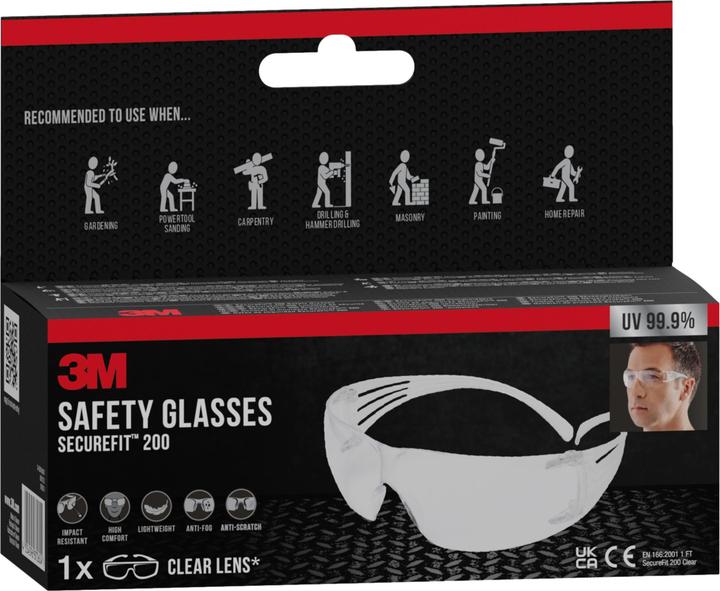 Actual product image 3M Safety goggles