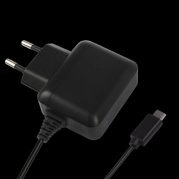 Actual product image 2GO Charger for USB C 3A,black with fixed cable (12 W, 1 portion)