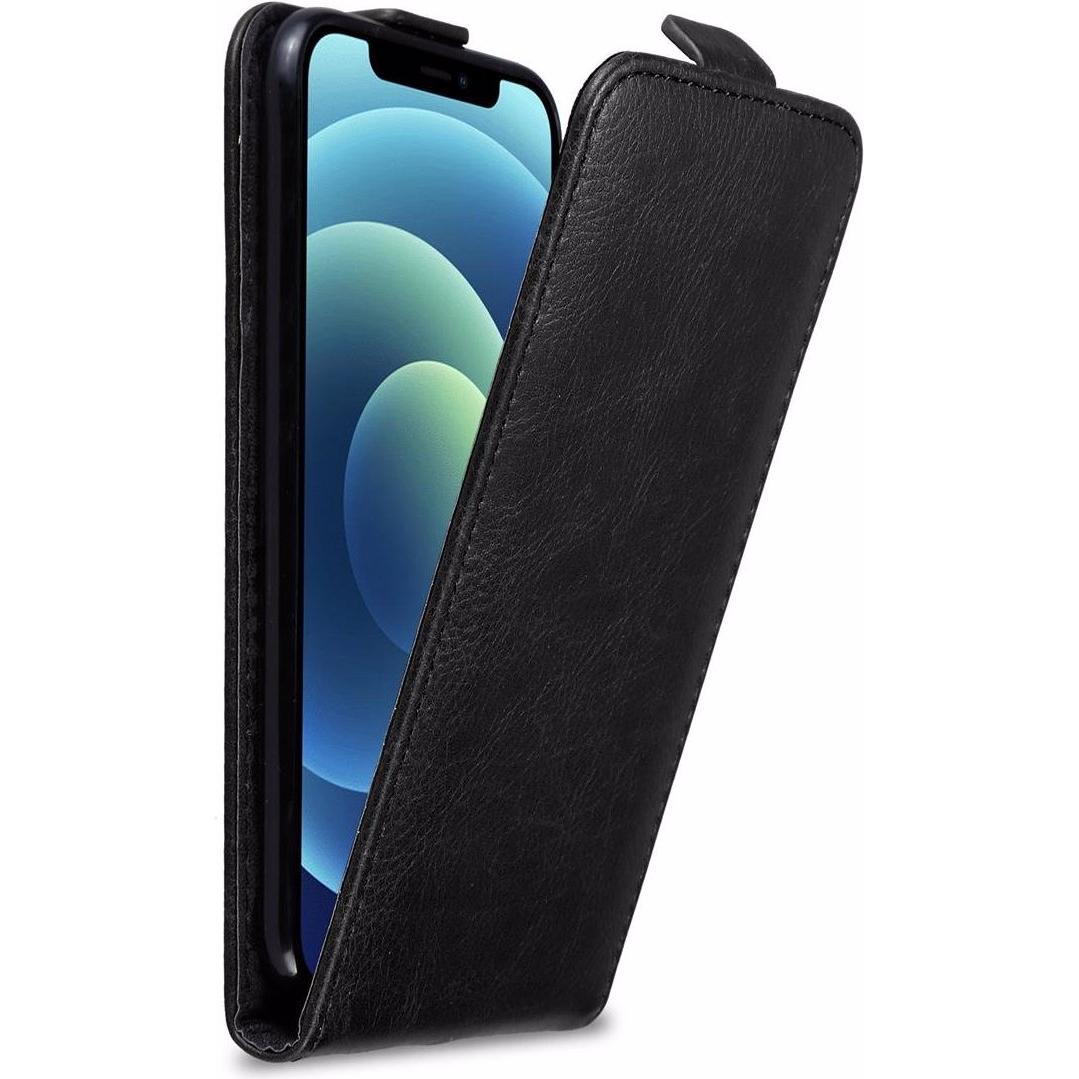Cadorabo Flip wie Invis Cover (Apple iPhone 12), Smartphone Hülle, Schwarz