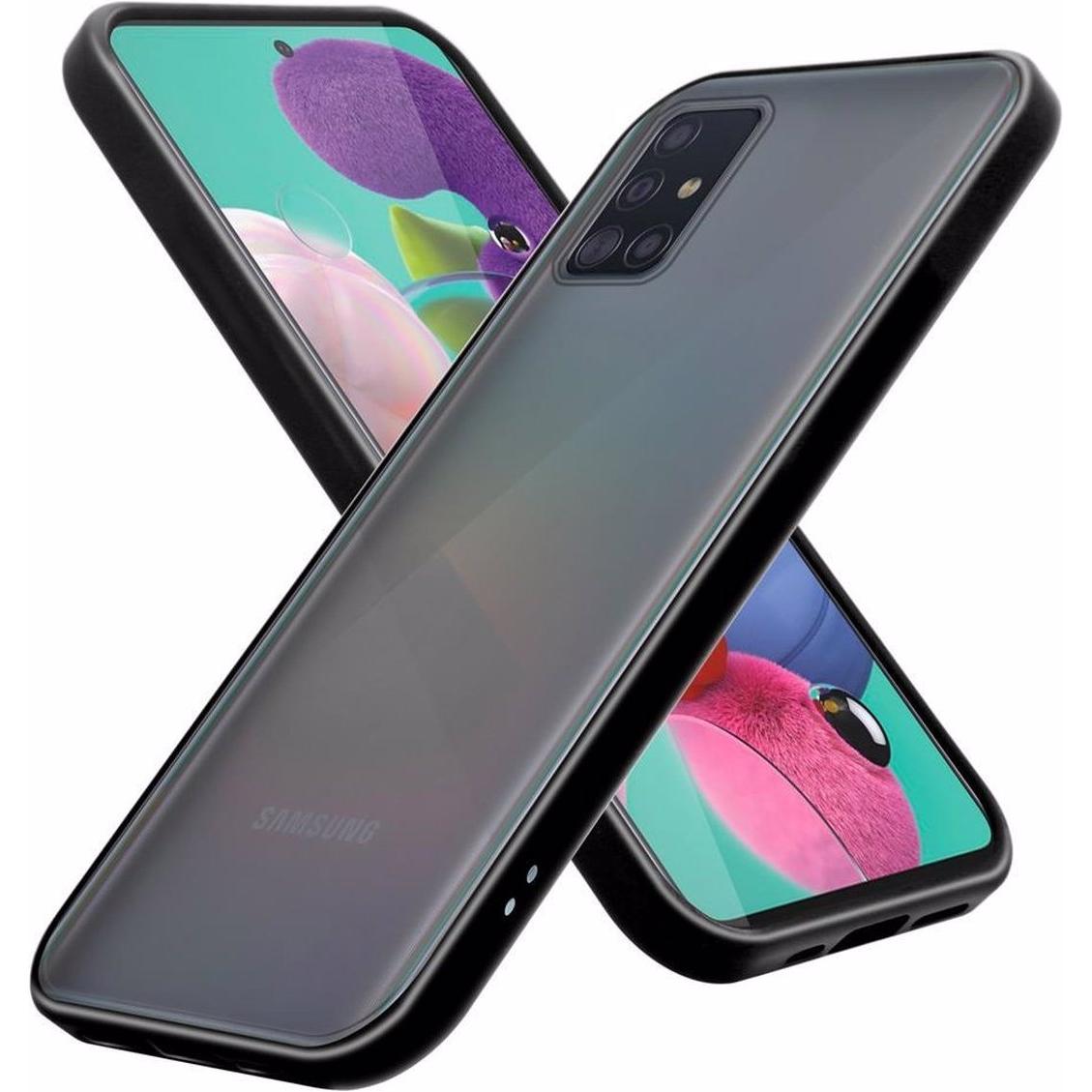 Cadorabo Hybrid Matt Cover (Samsung Galaxy A51 5G), Smartphone Hülle, Schwarz
