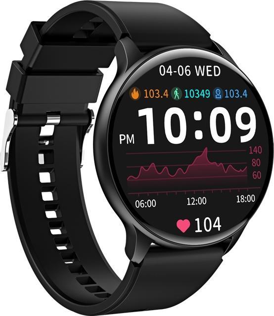 Actual product image Giewont Veltori VT160-1 Smartwatch, schwarzes Silikonarmband
