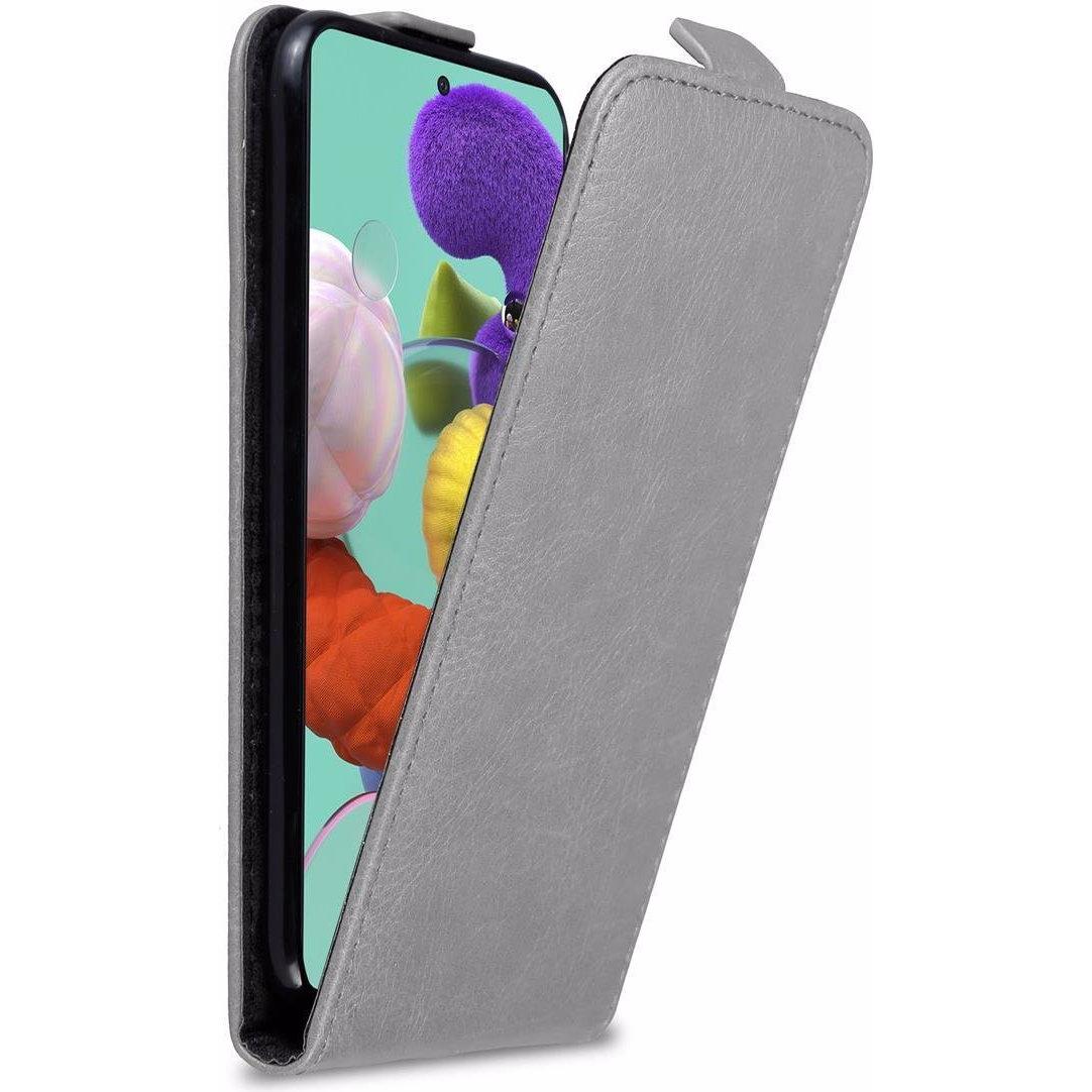Cadorabo Flip wie Invis Cover (Samsung Galaxy A51 5G), Smartphone Hülle, Grau