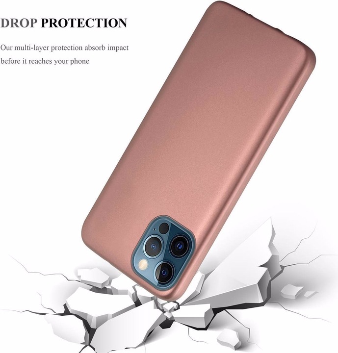Produktbild Cadorabo TPU Matt Metallic Cover (Apple iPhone 12 Pro Max)