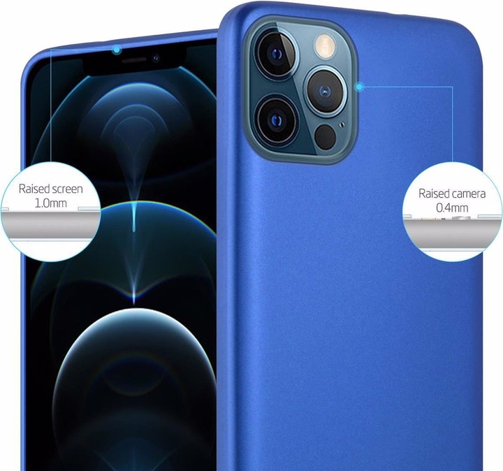Actual product image Cadorabo TPU Matt Metallic Cover (Apple iPhone 12 Pro Max)