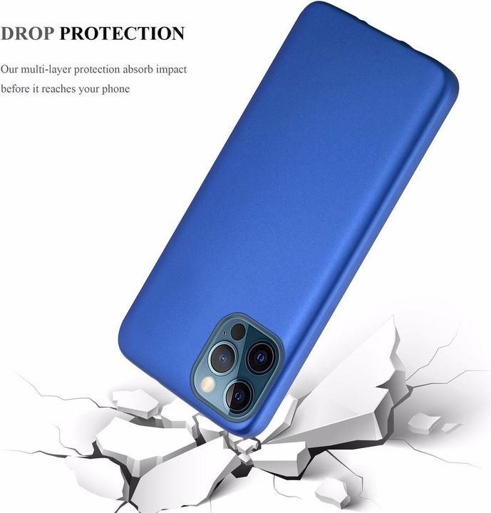 Actual product image Cadorabo TPU Matt Metallic Cover (Apple iPhone 12 Pro Max)