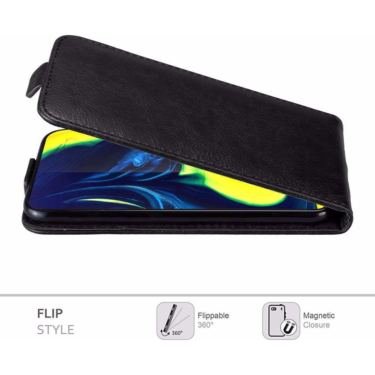 Thumbnail - Cadorabo Flip wie Invis Cover (Samsung Galaxy A80), Smartphone Hülle, Schwarz