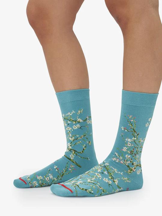 Actual product image MuseARTa Vincent van Gogh Socks - Blossoming Almond Blossoms (Single pack, 36 - 40)